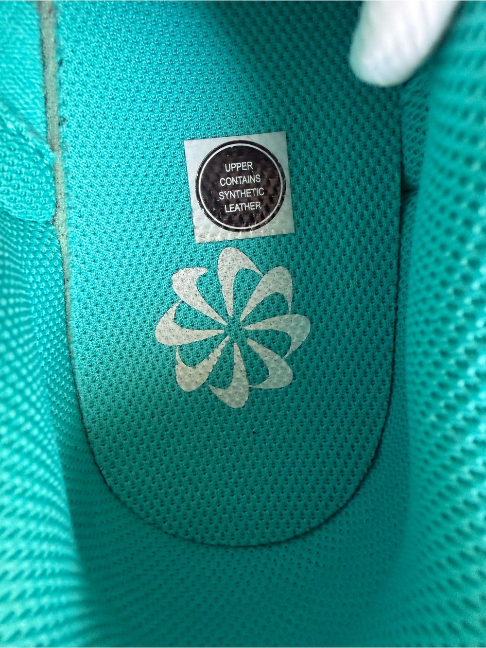 Nike Low-Top Sneakers in Teal and White - Picture 4 of 9
